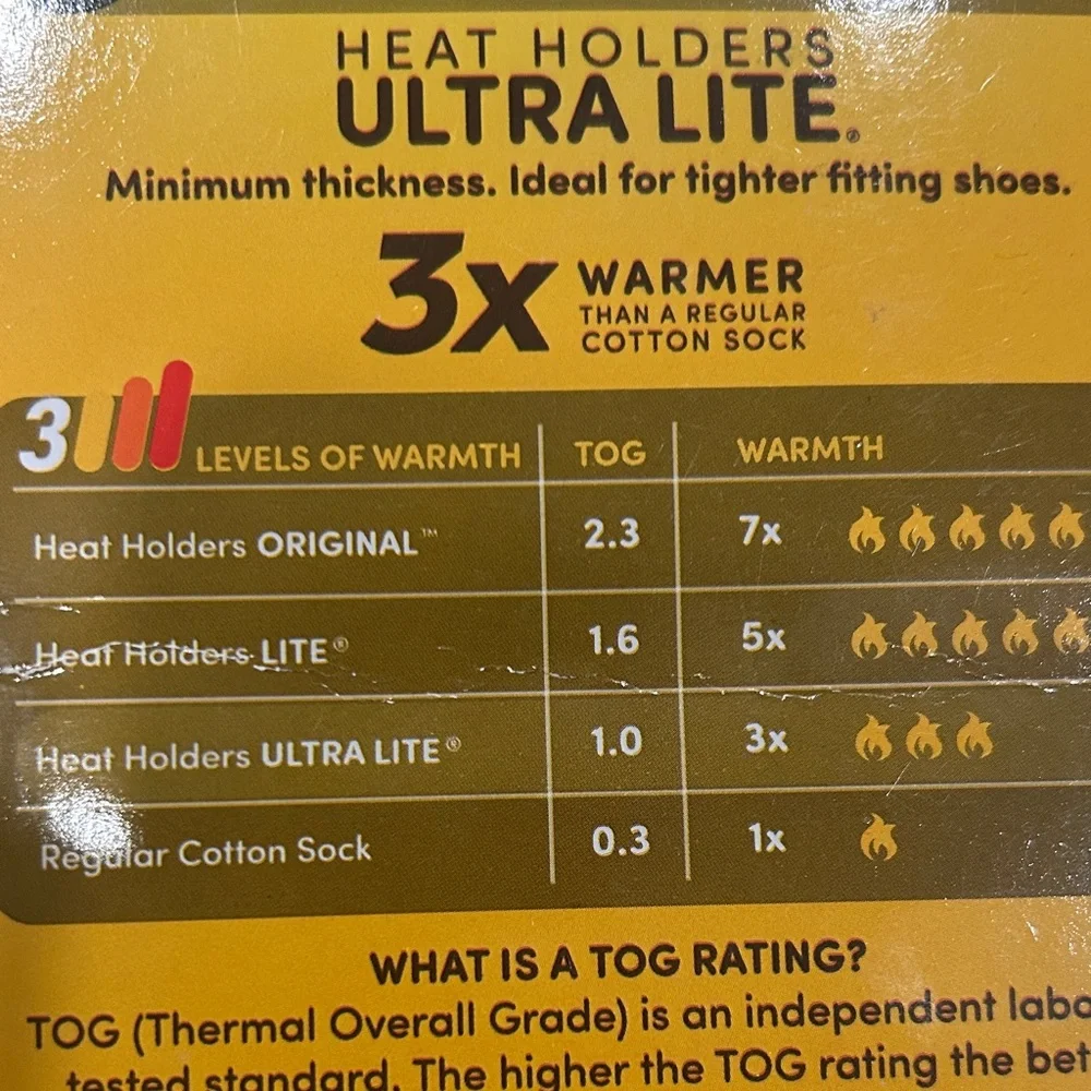 Ultra Lite Gray Thermal Socks size 5-9
